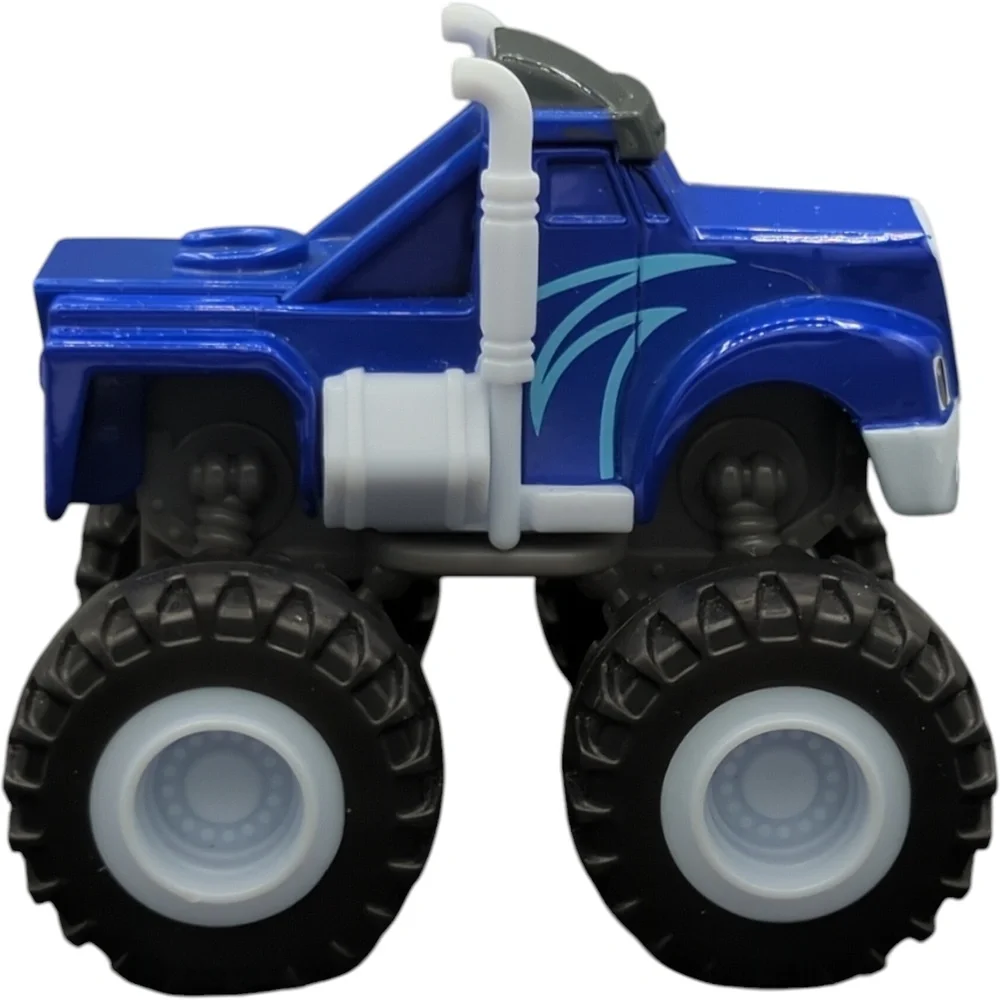 Crusher Blaze and The Monster Machines 2014 Truck Fisher Price Metallic Blue HTF